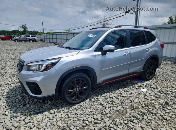 JF2SKAJC7KH438229 2019 SUBARU FORESTER Silver Trasero izquierdo