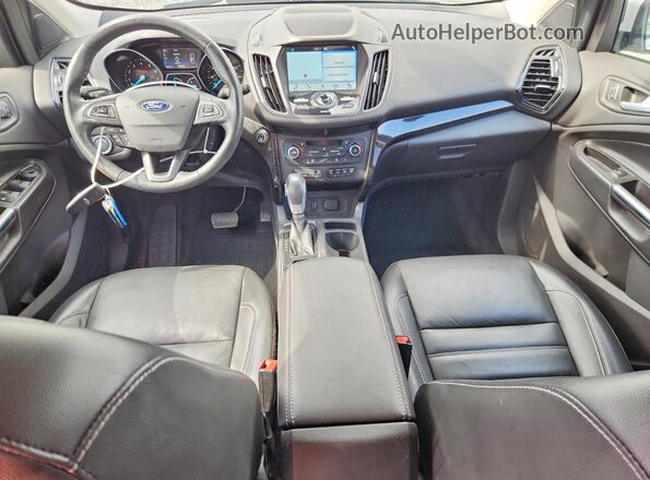 1FMCU0J9XKUB20278 2019 FORD ESCAPE White Вид щитка приладів