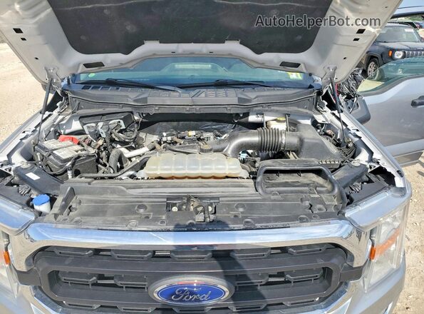 1FTEX1EP7NFB29404 2022 FORD F150 Серебряный Вид подкапотного пространства