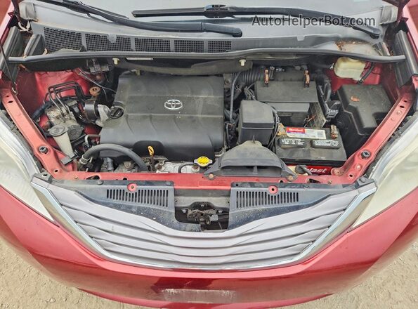 5TDDK3DC7GS145495 2016 TOYOTA SIENNA Red VIN կոդի պիտակի տեսք