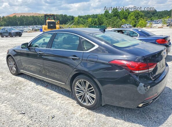 KMHGN4JE7JU271001 2018 GENESIS G80 Угольный Задняя правая четверть