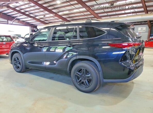 5TDKDRBHXPS022485 2023 TOYOTA HIGHLANDER Black უკანა მარჯვენა