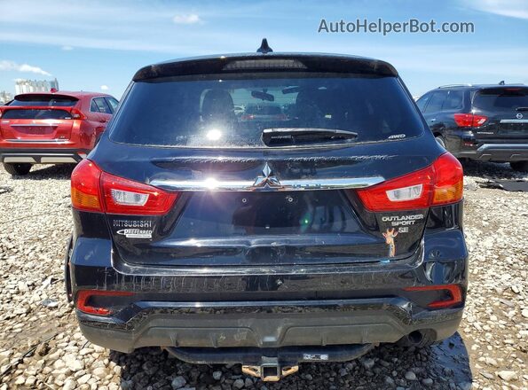 JA4AR3AW5JU020120 2018 MITSUBISHI OUTLANDER Black Հետևի տեսք