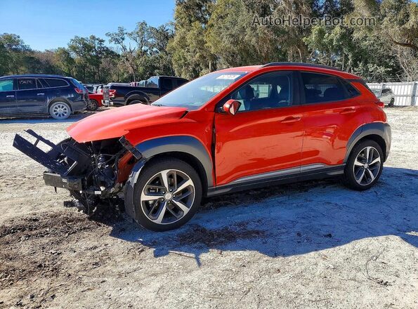 KM8K33A57LU462964 2020 HYUNDAI KONA Red Հետևի ձախ