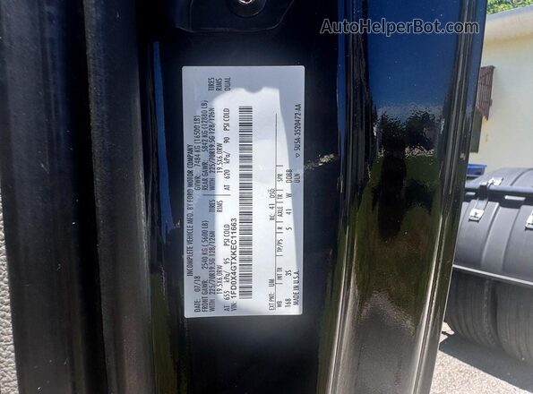 1FD0X4GTXKEC11663 2019 FORD F450 Black Rear interior view