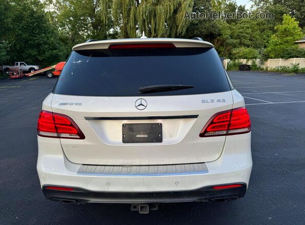 4JGDA6EBXJB015814 2018 MERCEDES-BENZ GLE White Widok z tyłu
