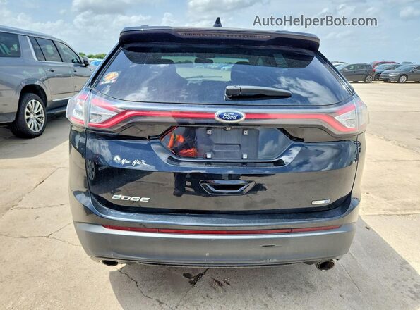 2FMPK4G98HBB61609 2017 FORD EDGE Black Вид салону спереду