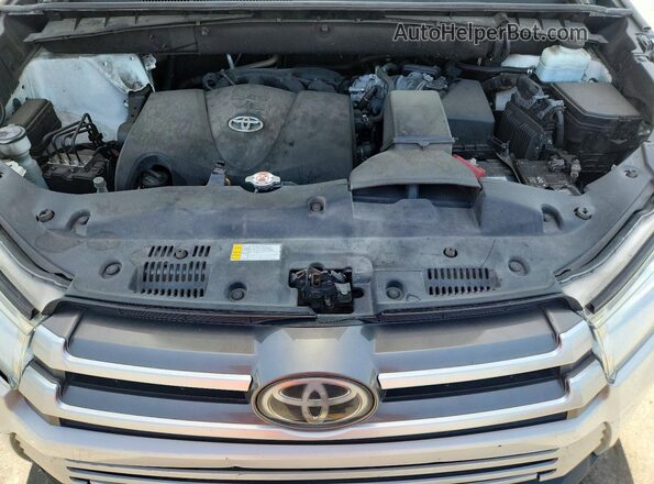 5TDKZRFH0KS342774 2019 TOYOTA HIGHLANDER White VIN კოდის სტიკერის ხედი