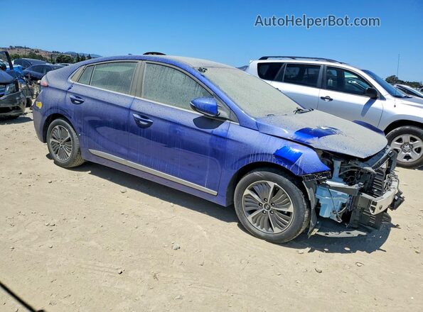 KMHC75LDXNU283281 2022 HYUNDAI IONIQ Blue Widok z przodu