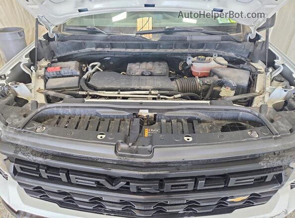 3GCNAAEK8PG359797 2023 CHEVROLET SILVERADO White ძრავის განყოფილების ხედი