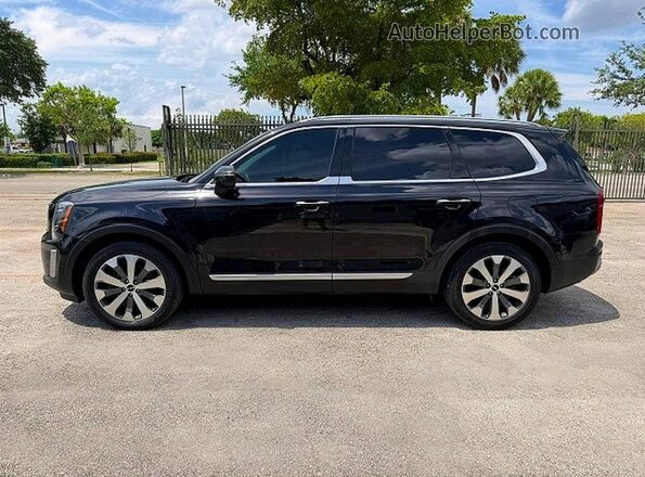 5XYP64HC4NG204790 2022 KIA TELLURIDE Black Vista de la etiqueta del VIN