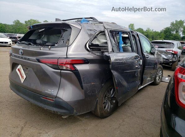 5TDYSKFC1MS029908 2021 TOYOTA SIENNA Charcoal Առջևի աջ