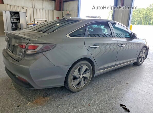 KMHE54L28HA059763 2017 HYUNDAI SONATA Gray Передня права чверть