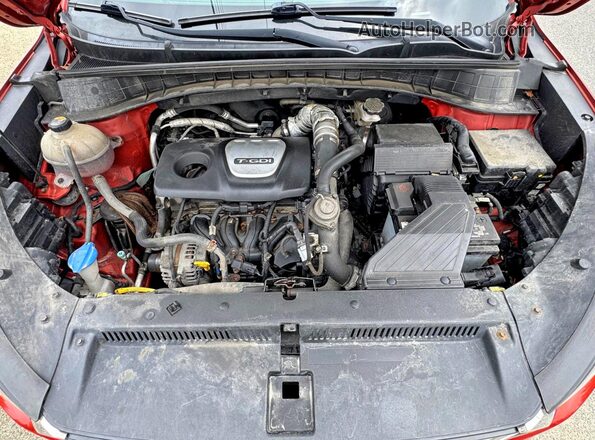 KM8J3CA26GU094705 2016 HYUNDAI TUCSON Burgundy Вид салону спереду