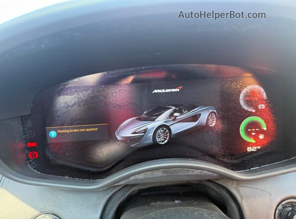 SBM13FAA3JW004247 2018 MCLAREN 570S Black Սարքավորումների վահանակի տեսք