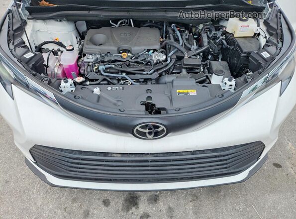 5TDKRKEC2TS290336 2026 TOYOTA SIENNA White VIN կոդի պիտակի տեսք