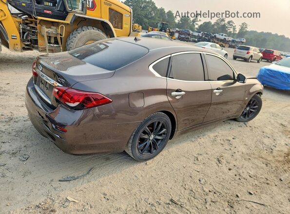 JN1BY1AP6JM180374 2018 INFINITI Q70 Brown Առջևի աջ