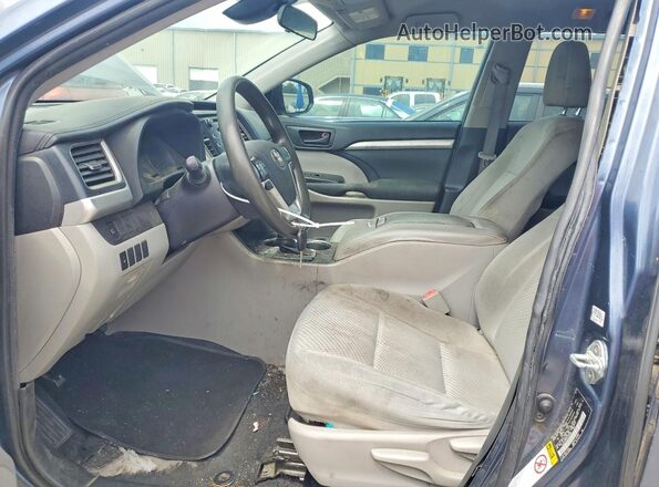 5TDZZRFH1KS329496 2019 TOYOTA HIGHLANDER Blue Առջևի վահանակի տեսք