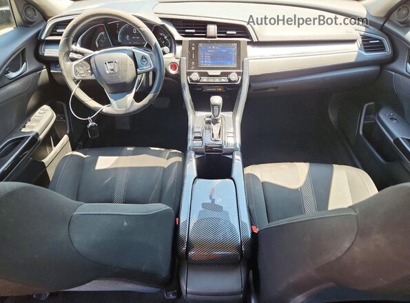 2HGFC2F76JH543594 2018 HONDA CIVIC Black Vista del cuadro de instrumentos