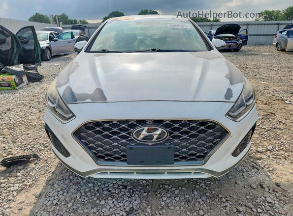 5NPE34AF6JH728112 2018 HYUNDAI SONATA White Հետևի տեսք