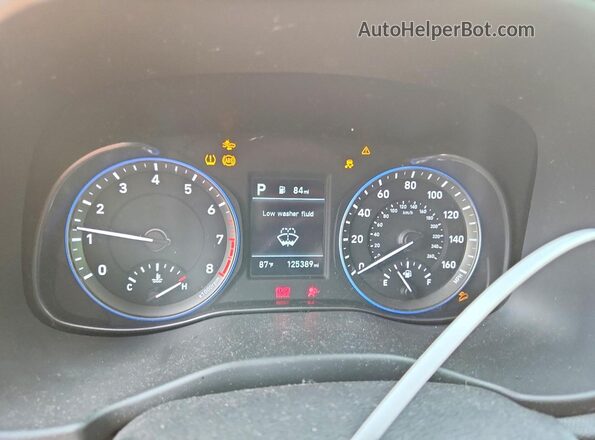 KM8K12AA5MU663566 2021 HYUNDAI KONA White Vista de los asientos traseros