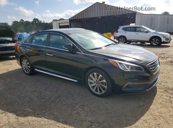 5NPE34AF7GH419676 2016 HYUNDAI SONATA Black Вид спереду