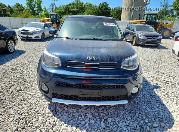 KNDJP3A53J7587508 2018 KIA SOUL Blue Вид ззаду