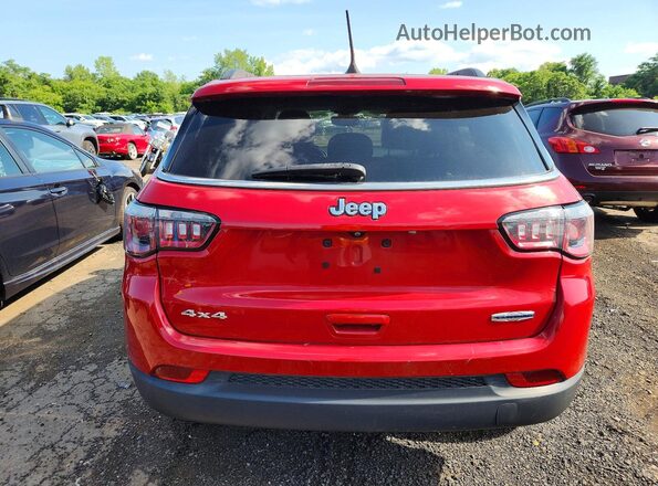 3C4NJDBB4KT734199 2019 JEEP COMPASS Red Front interior view