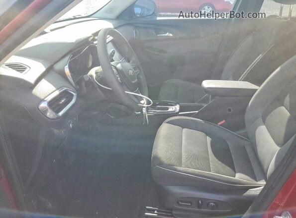 KL79MPSL2MB022987 2021 CHEVROLET TRAILBLAZER Red Dashboard view