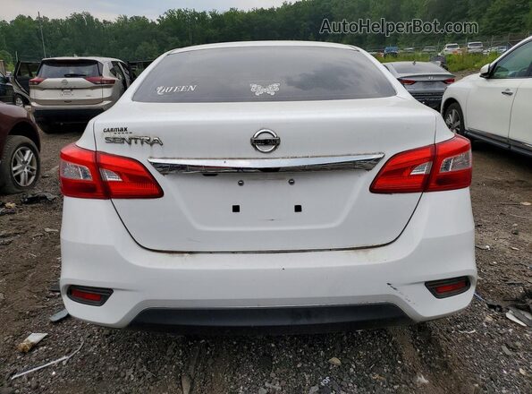 3N1AB7AP4JY332312 2018 NISSAN SENTRA White წინა სალონის ხედი