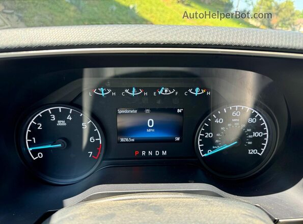 1FTEX1CP9PKF67631 2023 FORD F150 White Widok zestawu wskaźników