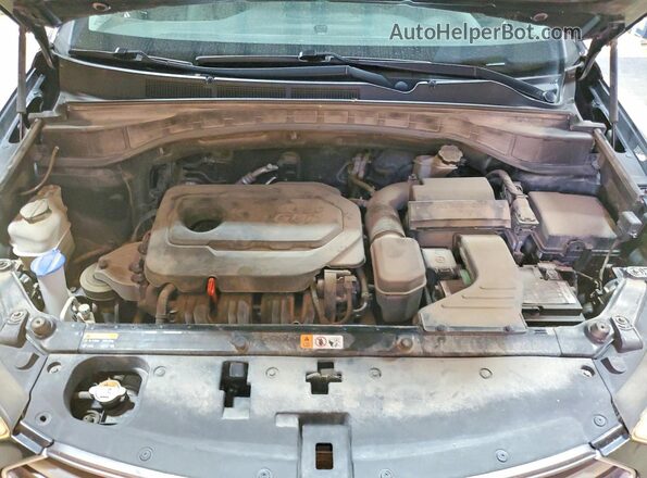 5XYZTDLB5HG432236 2017 HYUNDAI SANTA Black Vista de la etiqueta del VIN