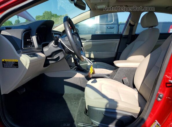 KMHD84LF3JU610837 2018 HYUNDAI ELANTRA Red Вид панелі приладів