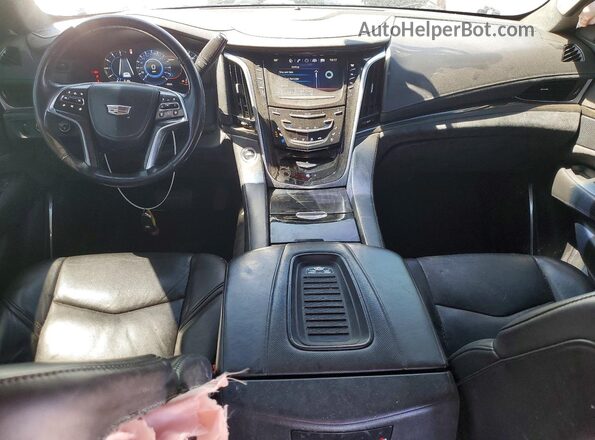 1GYS4DKJ6JR233785 2018 CADILLAC ESCALADE White Սարքավորումների վահանակի տեսք