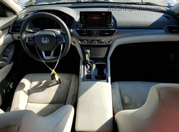 1HGCV1F17JA041324 2018 HONDA ACCORD White Widok zestawu wskaźników
