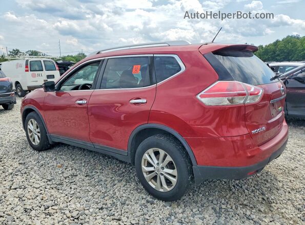 5N1AT2MV6GC814395 2016 NISSAN ROGUE Red უკანა მარჯვენა