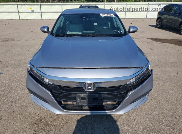 1HGCV1F13JA123115 2018 HONDA ACCORD Silver უკანა ხედი