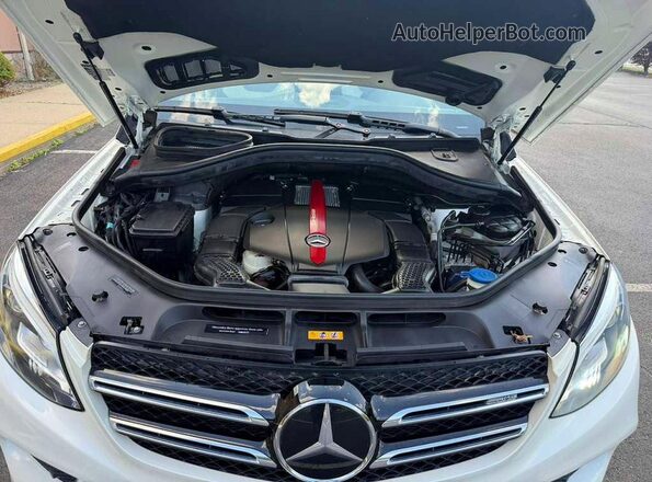 4JGDA6EB4KB203861 2019 MERCEDES-BENZ GLE White Առջևի վահանակի տեսք