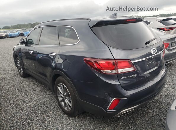 KM8SN4HF4KU300478 2019 HYUNDAI SANTA Blue Задня права чверть