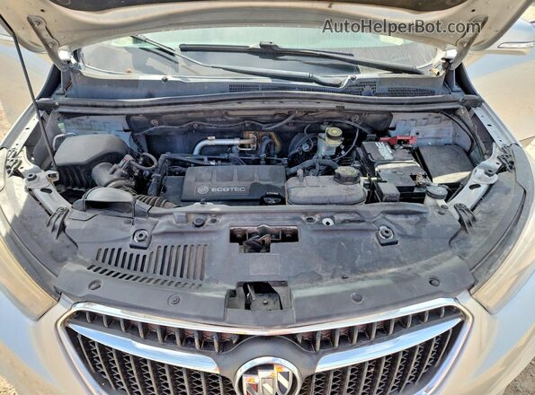 KL4CJASB9JB636964 2018 BUICK ENCORE Silver Vista de la etiqueta del VIN