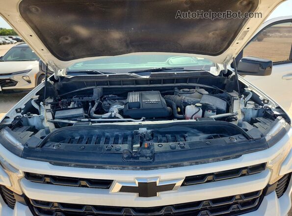3GCUDEET6NG537500 2022 CHEVROLET SILVERADO White ძრავის განყოფილების ხედი