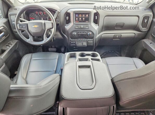 1GCRWAEH2LZ300682 2020 CHEVROLET SILVERADO White ხელსაწყოთა პანელის ხედი