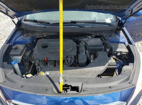 5NPE24AF5HH487530 2017 HYUNDAI SONATA Blue Вид підкапотного простору