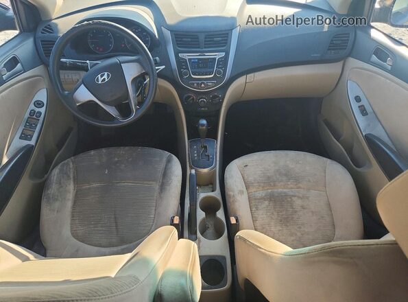 KMHCT4AE8GU003927 2016 HYUNDAI ACCENT Black Սարքավորումների վահանակի տեսք
