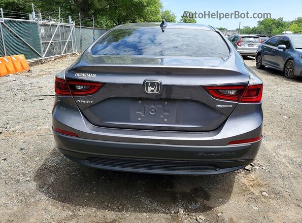 19XZE4F57LE001046 2020 HONDA INSIGHT Gray Հետևի տեսք