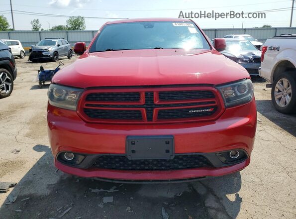 1C4SDJCTXHC785601 2017 DODGE DURANGO Red Rear view