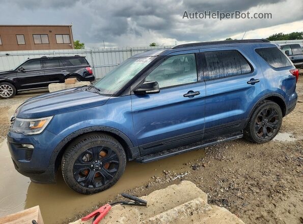 1FM5K8GT0KGA20432 2019 FORD EXPLORER Black Հետևի ձախ