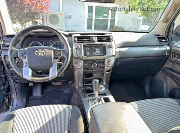 JTEBU5JR2G5369314 2016 TOYOTA 4RUNNER Gray უკანა სავარძლების ხედი