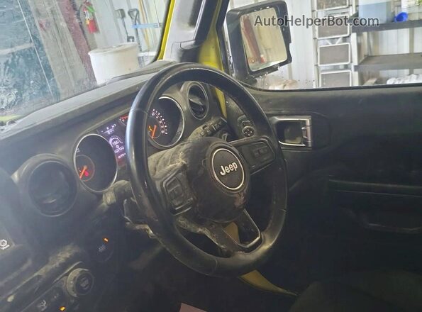 1C4HJXKN3PW611892 2023 JEEP WRANGLER Yellow Instrument cluster view