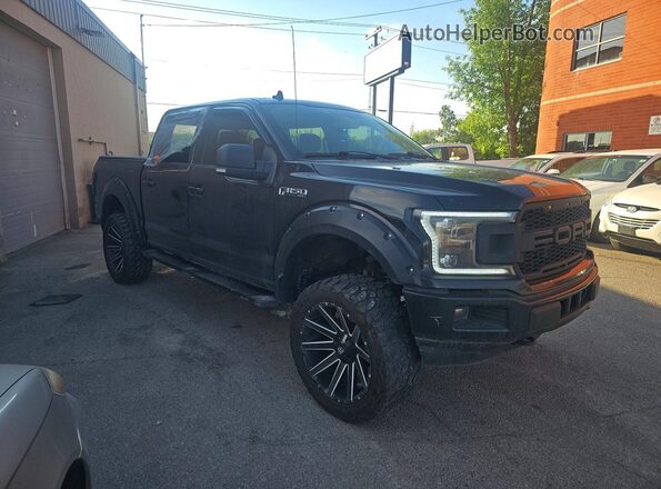 1FTEW1EP9JKF18355 2018 FORD F150 Black Trasero izquierdo
